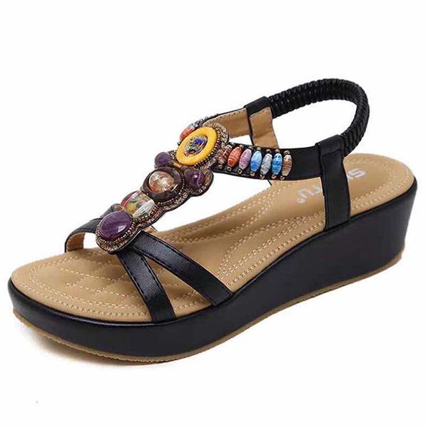 

women shoes sandals heels sandals slippers huaraches flip flops loafers shoe for slipper bag05 pl1158, Black