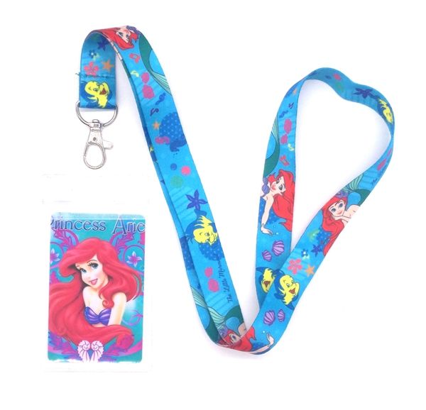 

retail 1 pcs princess neck strap lanyards card holders bank neck strap card bus id holders rope key chain l402, Silver