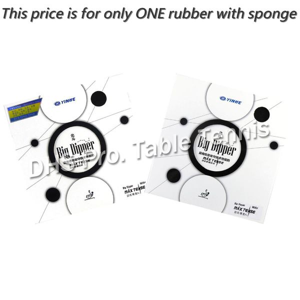 

galaxy yinhe big dipper factory tuned max tense tacky pips-in table tennis rubber with sponge