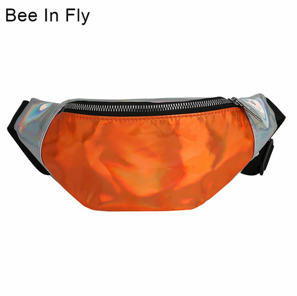 

bags femal belly bags laser girls waist bag functional reflective fanny pack 2019 waterproof chest handbagÂ female belt bag