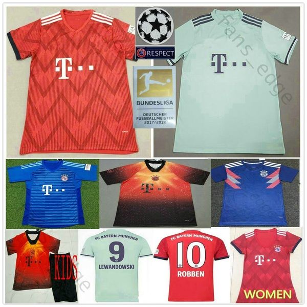 

2019 Bayern Munich Soccer Jerseys JAMES LEWANDOWSKI ROBBEN MULLER KIMMICH Custom 19 20 Home Away Men Women Kids Youth Football Shirt