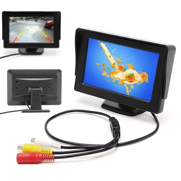 

4.3 inch car monitor display wireless cameras reverse camera parking system for car rearview monitors accessories