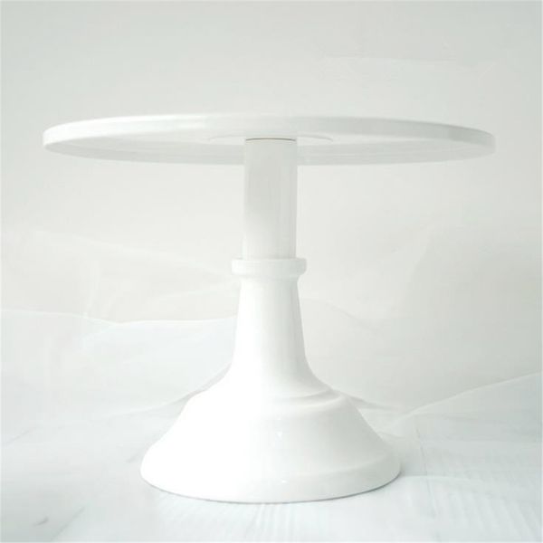 

metal iron cake stand round pedestal dessert holder cupcake display rack bakeware white birthday wedding party decoration