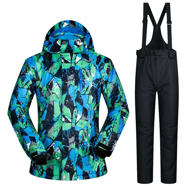 

ski jacket and pant brands men winter warm skiing and snowboarding suits jacket+pants windproof waterproof wear men ski suit