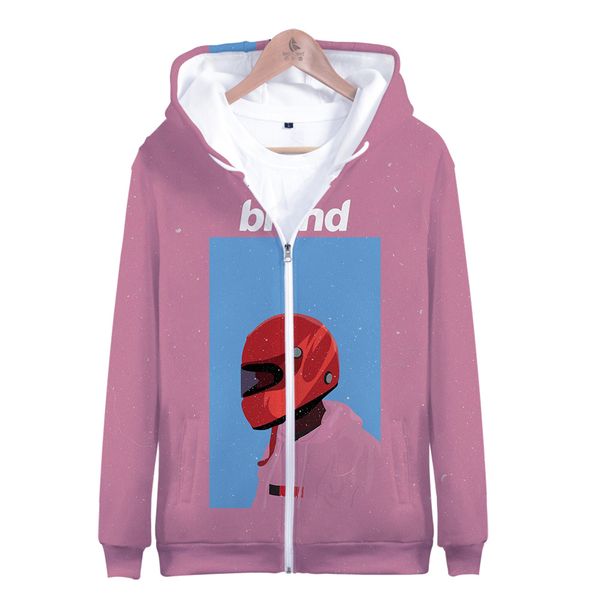 

chriser francis ocean 3d men slim fit hoodie zipper fashion trend hoodie sweatshirt casual zipper sweatshirt, Black;brown