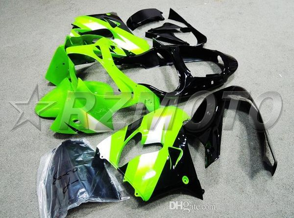 

4gifts new injection mold abs motorcycle fairings fit for kawasaki ninja zx6r 636 zx6r 2000 2001 2002 00 01 02 bodywork set green black