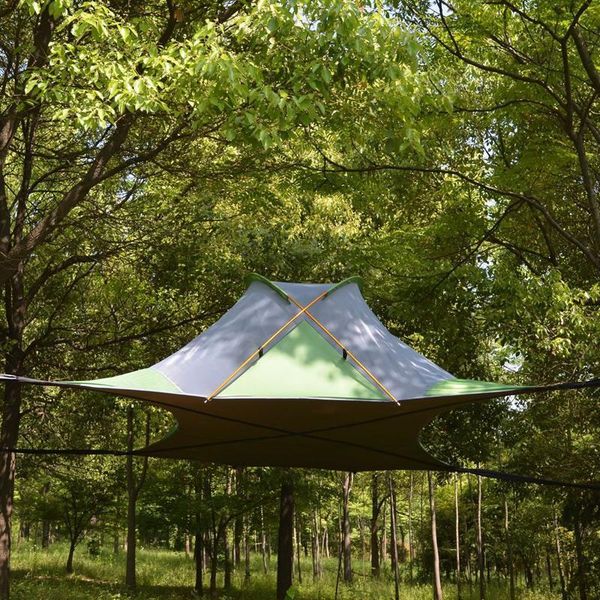 

220*200cm suspended tree tent ultralight hanging tree house camping hammock waterproof 4 season tent for hiking backpacking
