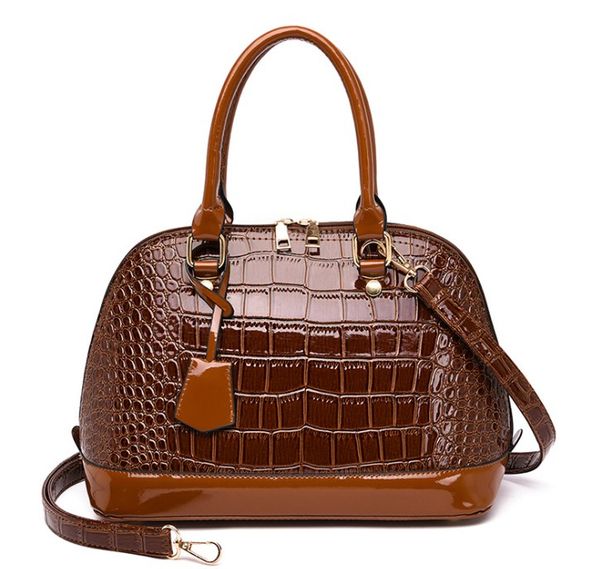 

red black patent leather handbag crocodile tote bag shoulder bags handbags women famous designer sac a main femme