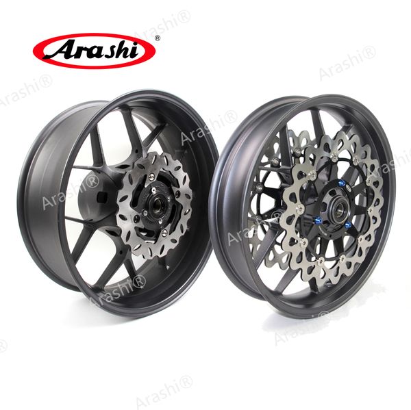 

arashi for honda cbr1000rr 2004 2005 front rear wheel rim and brake discs rotors kit cbr 1000 rr cbr1000 1000rr