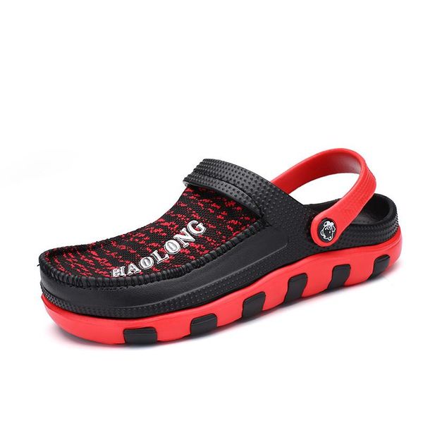 

crocse crocks men pool sandals summer outdoor cholasbeach shoes men slip on garden clogs casual water shower literide crock, Black