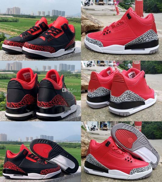 

2019 новый jumpman 3 grateful pe x dj khaled баскетбольные кроссовки для мужчин красный упавший кожаный слон спортивные кроссовки кроссовки