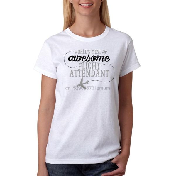 

tee flight attendant women white t-shirt new sizes s-xl summer new t shirt women female casual hip hop tee, White;black