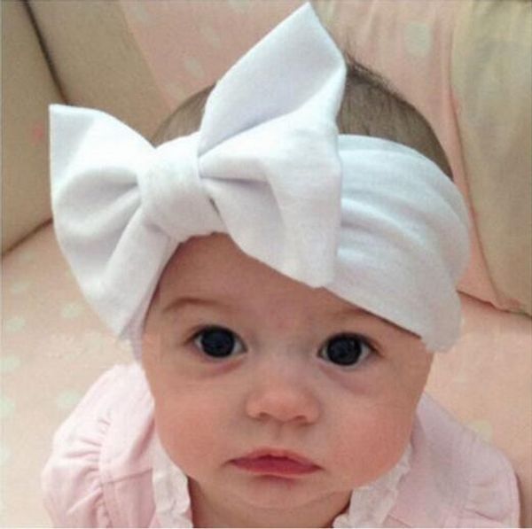 

hair accessories for girls cute big bowknot headband infant baby princess sweet candy color hairband head band sale, Slivery;white