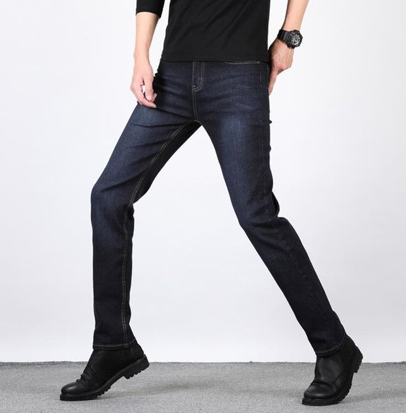 

2020 новые мужские джинсы последние случайные моды джинсы люкс дизайнера эластичны, купить один получить один бесплатную доставку, Blue