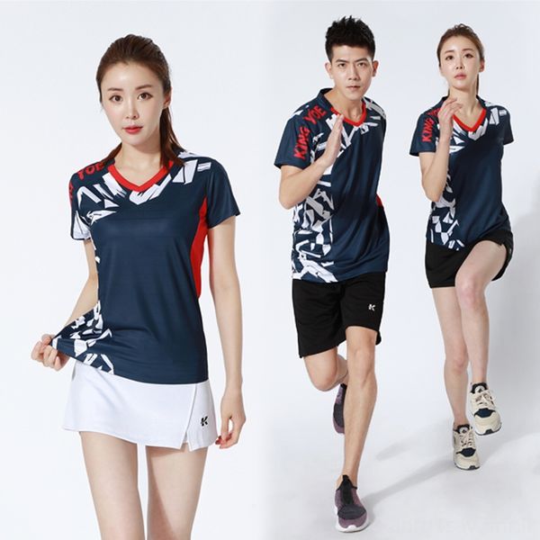 

badminton ball table tennis clothing women's dress quick-drying table tennis team suit summer net volleyball suit, Black