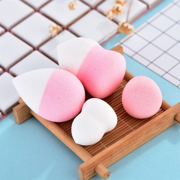 

hobbylane 4 pcs makeup sponge professional beauty puff liquid cream smooth cosmetic puff gourd shape+waterdrop shape
