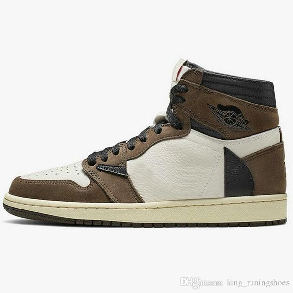 

Трэвис Скотт x Air 1 High OG 3M Cuctus Jack Мужская баскетбольная обувь Спортивные кроссовки 1