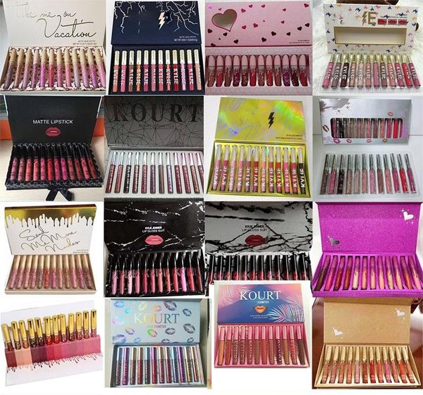 

12color =1box high-quality 12 fashion color matte lipgloss waterproof lasting no fading dhl ing
