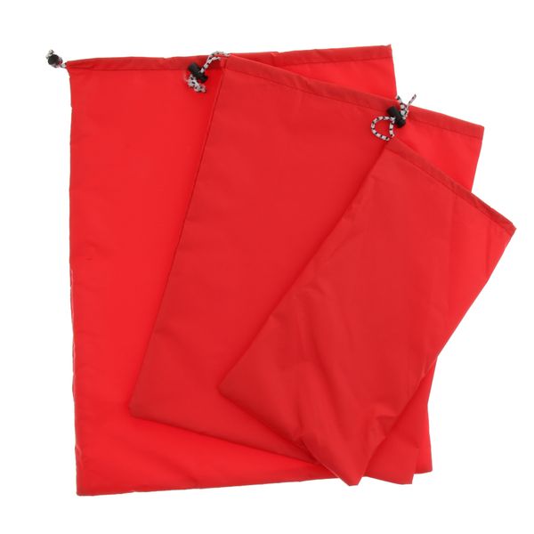 

3pcs outdoor travel luggage organizer drawstring set waterproof storage bag