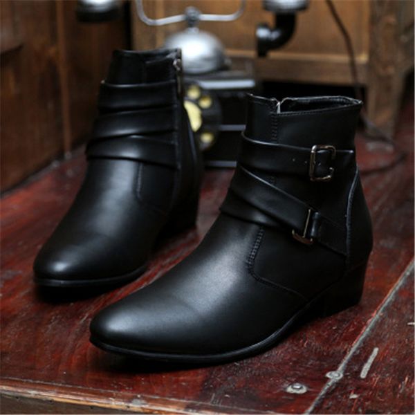

2019 new fashion men ankle boots winter boots warm waterproof wear-resisting casual boot shoes black white brown size 39-47