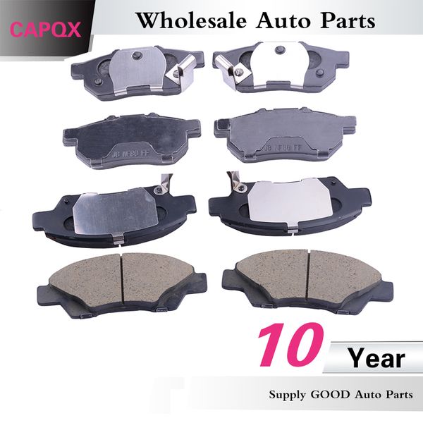 

capqx front&rear brake pads 43022-saa-j50 45022-tf0-y00 for beat city concerto crx fit integra jazz prelude 1985-2005