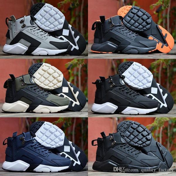 

2019 new huarache 6 x acronym city mid leather huaraches running shoes men sneakers outdoor shoes size 7-11