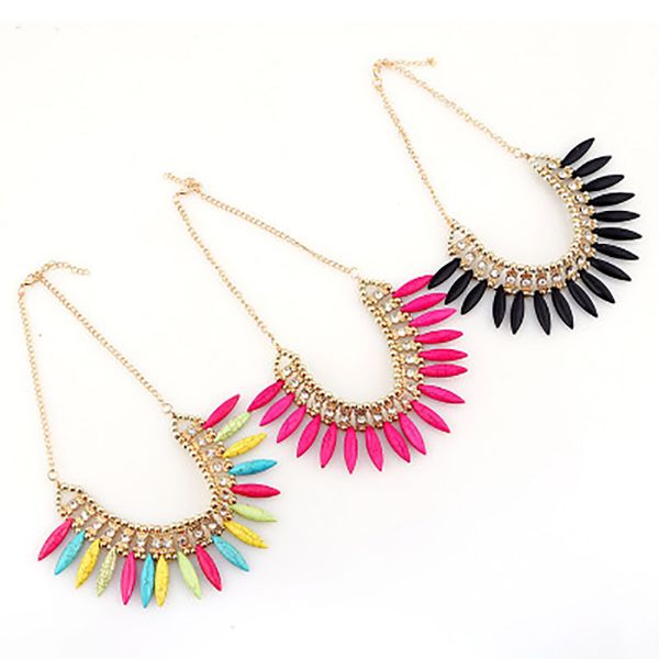 

hals fashion bohemian statement maxi choker necklaces ethnic gem rhinestone vintage collares necklace women, Golden;silver