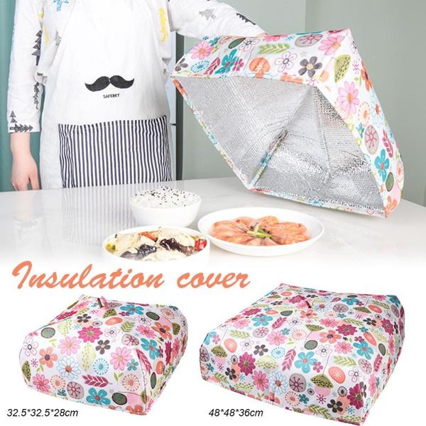 

other kitchen, dining & bar home kitchen folding aluminum foil cover keep warm dishes insulation net anti mosquito gadgets 20e