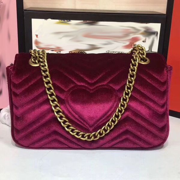 

new luxury fashion brand designer women messenger bag velvet chain bag metal decorative shoulder crossbody