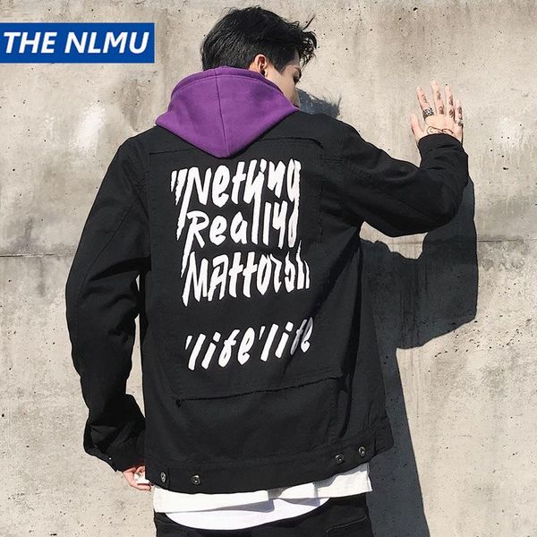 

hip hop jackets men streetwear outerwear coats cotton jackets casual men 2019 fashion black red hw042, Black;brown