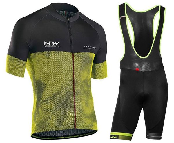 

2020 northwave с коротким рукавом велоспорт джерси установить mtb одежды коротких рубашек ropa ciclismo велосипед wear майо culotte 9d gel p, Black;blue