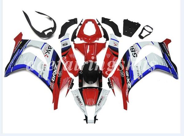 

4gifts new abs motorcycle full fairings set fit for kawasaki ninja zx-10r zx10r 2011 2012 2013 2014 2015 10r 11 12 13 14 15 red white blue