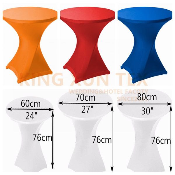 

76cm height stretch bar table cover spandex lycra cocktail table covers for l party wedding cloth decoration