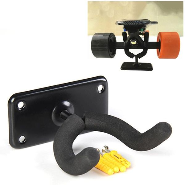 

1pc eva cover iron wall hanger skateboard wall mount longboard hanging rack guitar mount holder hook accessories