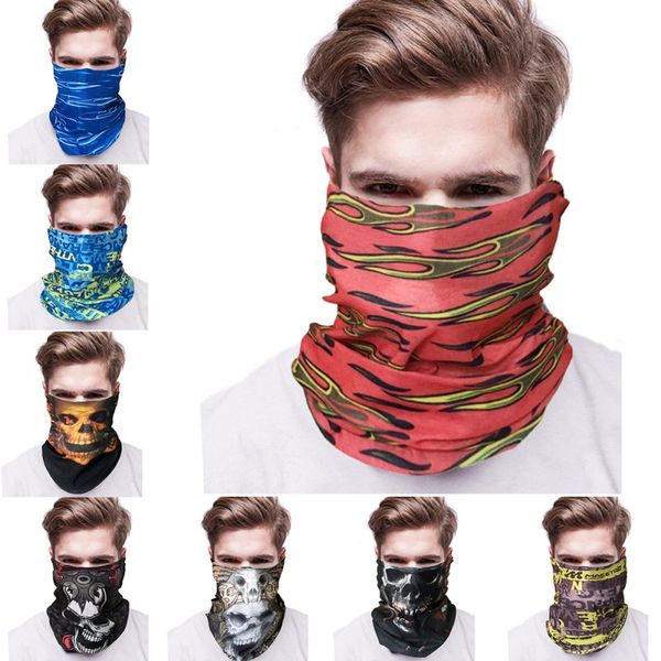 

outdoor cycling face masks printed multi functional quick dry windproof sunshade uv protection head scarf outdoor climbing
