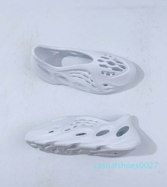 

foam runner sneaker sandals kanye west men women white red black beige clog c27