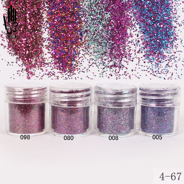 

1 jar/box 10ml nail mix color purple red nail art glitter fine powder for art decoration optional 300 colors factory 4-67, Silver;gold