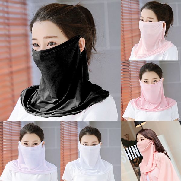 

oscqb shipping sport neck headwear fishing scarf bandanas with safety filters shield scarf mask headband bicycle ring face motorcycle, Black