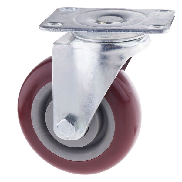 

4 inch swivel caster rubber wheel plate bearing heavy duty