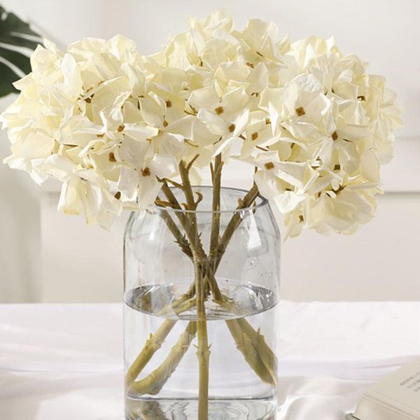 

wholesale silk artificial hydrangea flower ins oil painting hydrangea for home decoration flower
