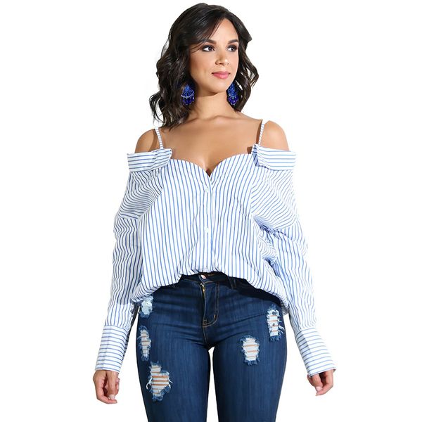

women's blouses & shirts nini wonderland striped strapless shirt 2021 spring loose vintage retro female long sleeve fashion clothes, White