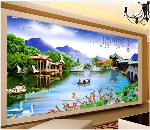 Custom Photo Wallpapers 3d Murals Wallpapers Hd Idyllic Landscape