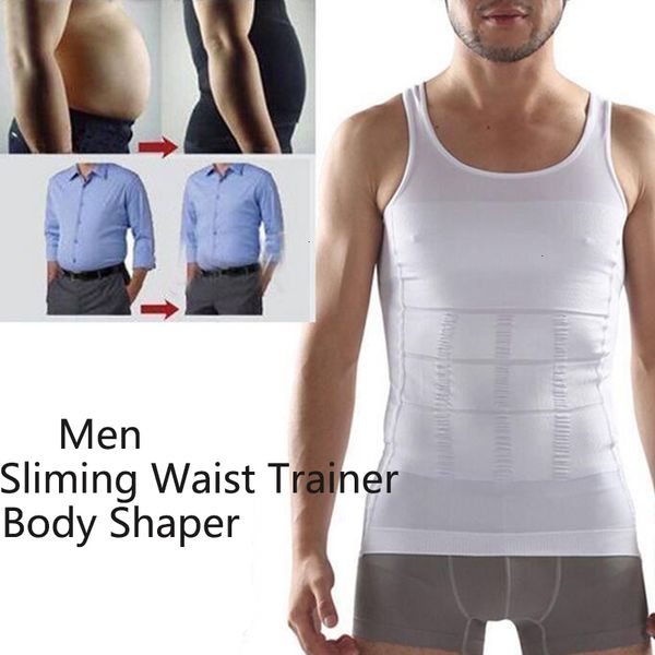 

waist trainer shapers beauty lover men firm shaper vest underwear slimming body muscle corset waist cincher belt waist slim body shaper, Black;white