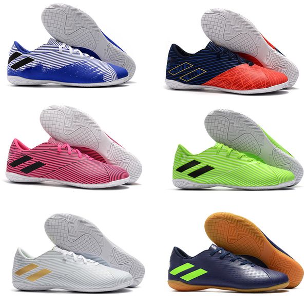 

новейший mens месси nemeziz 19,4 tf в бутсах 360 маневренности вязать водонепроницаемую крытый футбол бутсы обувь us6.5-11