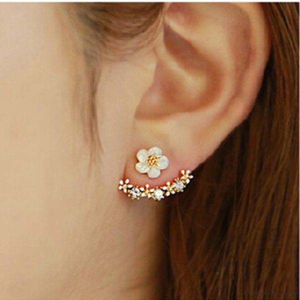 

Fashion Jewelry Cute Cherry Blossom Earrings For Women Various Peach Flowers Earrings Dropshipping E0384