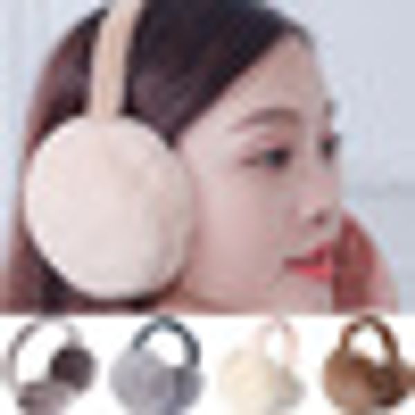 

adjustable warm faux fur earmuff women headband earlap foldable winter ear protector ear warmer full surround earmuffs #122, Blue;gray