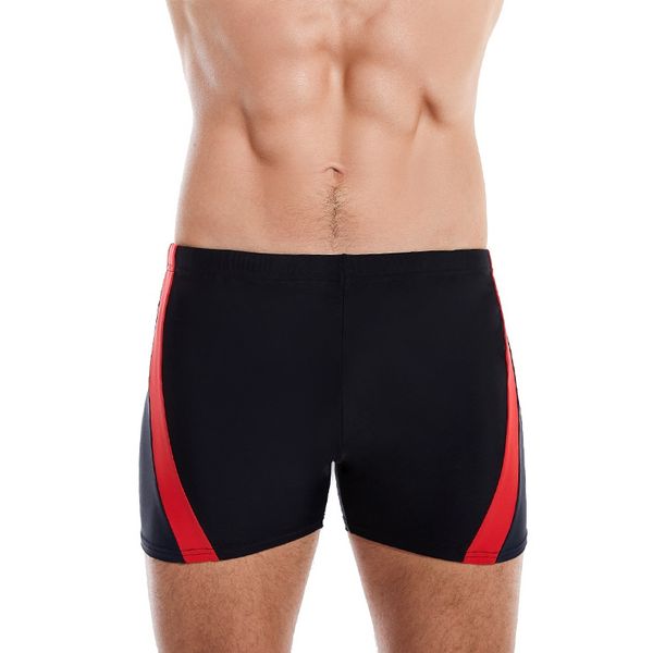 

breathable men plus size swimwear trunks waterproof quick-drying boxer shorts high elastic beach swimsuit briefs beachwear