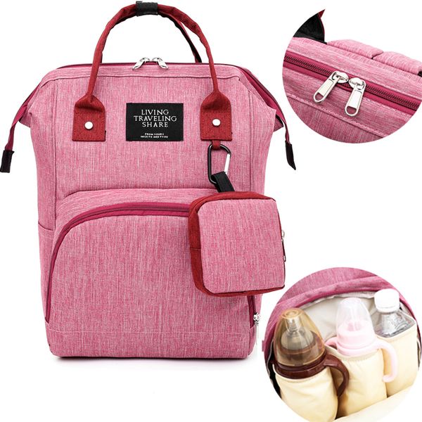 

baby designer diaper bag backpack with a small coin purse for mommy diaper backpack made of nylon women backpack