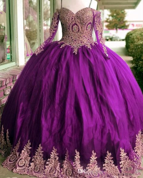 

платье очаровательная кружева аппликация quinceanera платья дешевые бальное платье с длинными рукавами сладкий 16 партии длинные поезд пром, Blue;red