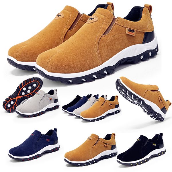 

wholesale platform for men outdoor hiking shoes keep warm wear-resistant triple black grey brown blue grey trainer designer sneakers 39-44, White;red